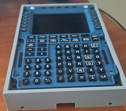 MCDU Desktop mount for modular desktop pedestal. Available in Grey, Black or White