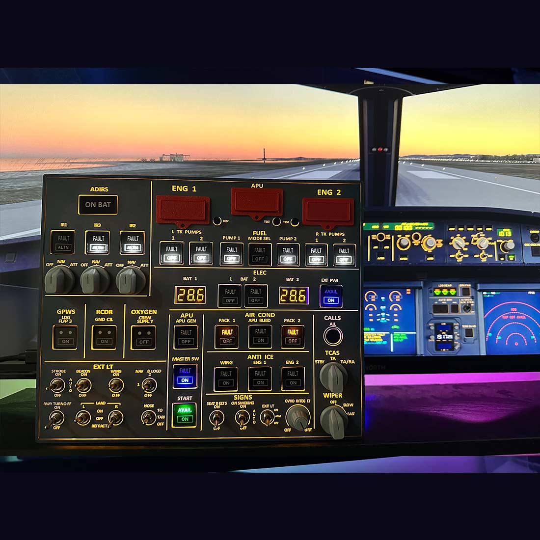 A320 MAX Overhead Panel